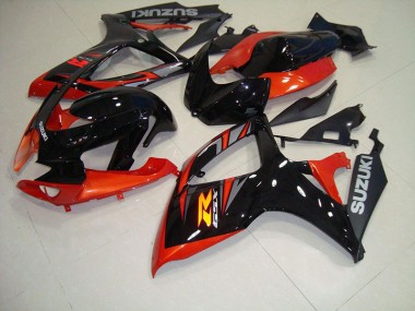 Preto Vermelho Carroçaria GSXR 750 K6 06-07