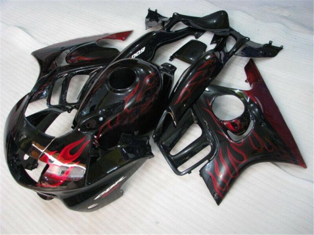 Preto Vermelho Chama Abs Plástico CBR 600 F3 95-98