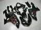 Preto Vermelho Chama Kit Carenagem ZX10R 06-07 Preto Vermelho Chama Kit Carenagem ZX10R 06-07