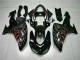 Preto Vermelho Chama Kit Carenagem ZX10R 06-07 Preto Vermelho Chama Kit Carenagem ZX10R 06-07