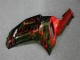 Preto Vermelho Chama Kit Carenagem ZX6R 07-08 Preto Vermelho Chama Kit Carenagem ZX6R 07-08