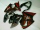 Preto Vermelho Chama Kit Completo Carenagem ZX6R 00-02 Preto Vermelho Chama Kit Completo Carenagem ZX6R 00-02
