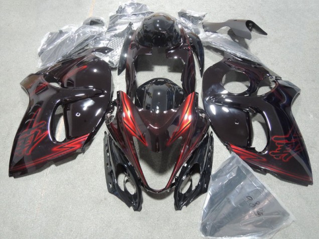 Preto Vermelho Kits Carenagem GSXR 1300 Hayabusa 08-19 Preto Vermelho Kits Carenagem GSXR 1300 Hayabusa 08-19