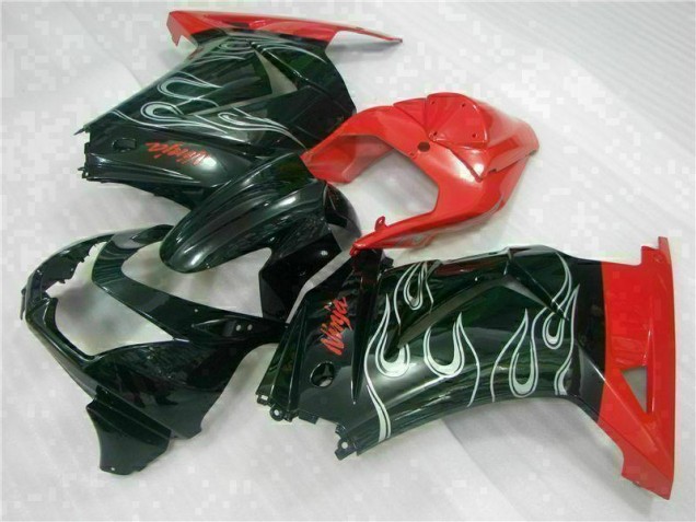 Preto Vermelho Ninja Carenagem EX250 08-12 Preto Vermelho Ninja Carenagem EX250 08-12