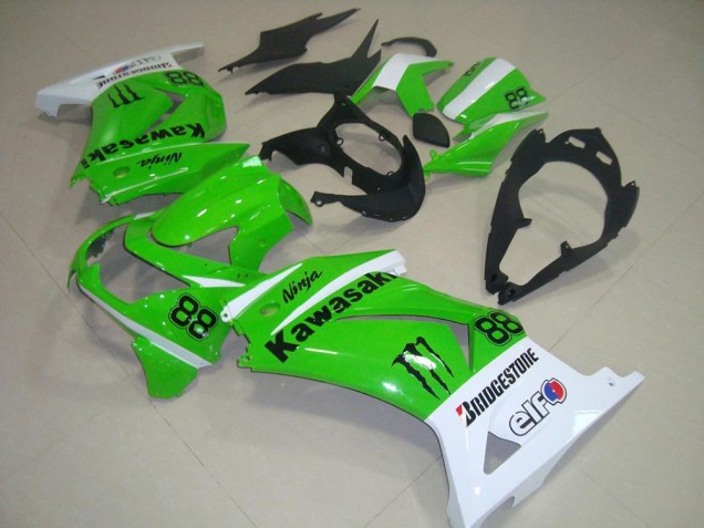 Verde & Branco Carenagem ZX 250R 08-12 Verde & Branco Carenagem ZX 250R 08-12