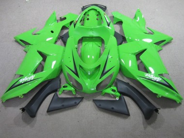 Verde Branco Ninja Carenagem ZX10R 06-07