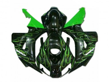 Verde Chama Preto Carenagem CBR 1000RR 06-07