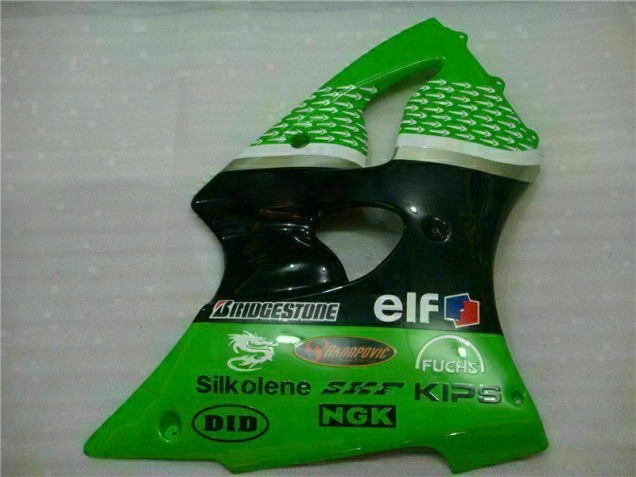 Verde Preto Abs Carenagem ZX6R 00-02 Verde Preto Abs Carenagem ZX6R 00-02
