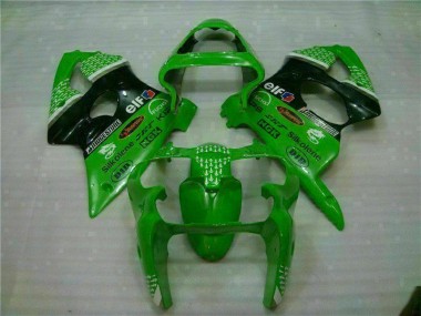 Verde Preto Abs Carenagem ZX6R 00-02