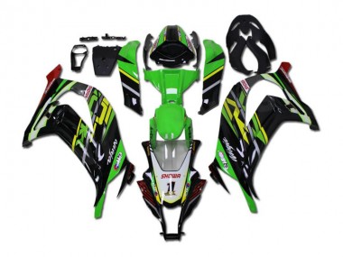 Verde Preto Abs Kits Carenagem EX650 12-16