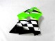 Verde Preto Branco Abs Kits Carenagem ZX6R 00-02 Verde Preto Branco Abs Kits Carenagem ZX6R 00-02