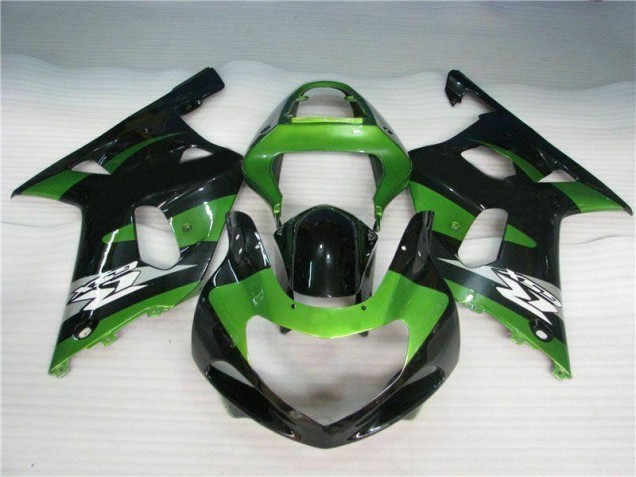 Verde Preto Carenagem GSXR 600 / 750 K1 K2 K3 01-03 Verde Preto Carenagem GSXR 600 / 750 K1 K2 K3 01-03