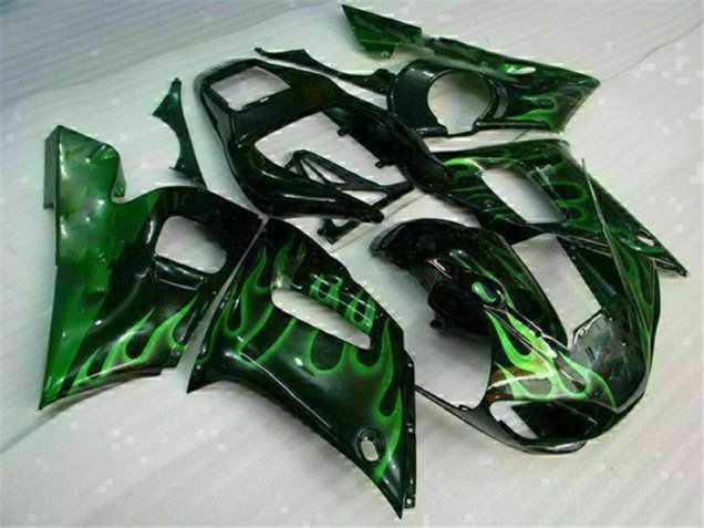 Verde Preto Carenagem R6 98-02
