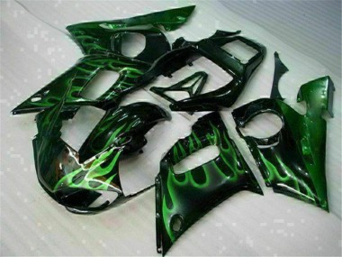 Verde Preto Carenagem R6 98-02