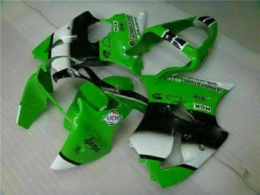 Verde Preto Injeção Kits Carenagem ZX6R 00-02