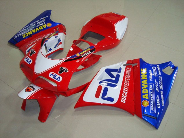 Vermelho Azul Fila Carenagem Ducati 748 93-05 Vermelho Azul Fila Carenagem Ducati 748 93-05