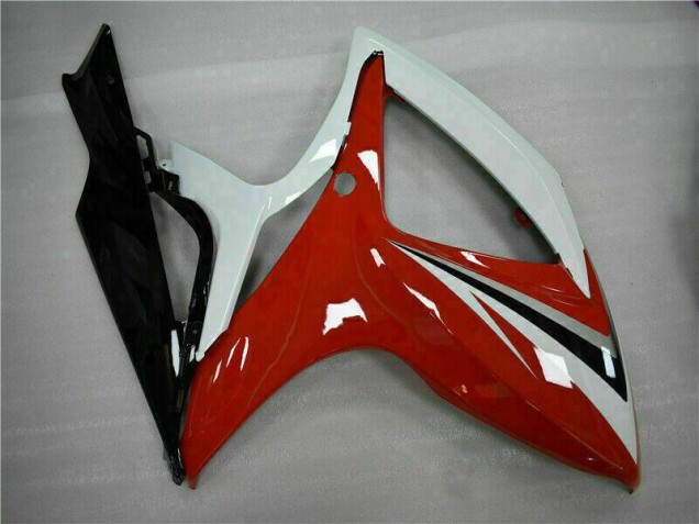 Vermelho Branco Abs Carenagem GSXR 600 / 750 K6 06-07 Vermelho Branco Abs Carenagem GSXR 600 / 750 K6 06-07