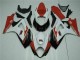 Vermelho Branco Abs Plásticos GSXR 1000 K7 07-08 Vermelho Branco Abs Plásticos GSXR 1000 K7 07-08