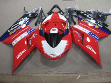 Vermelho Branco Info Strada Carenagem Ducati 1098 07-14