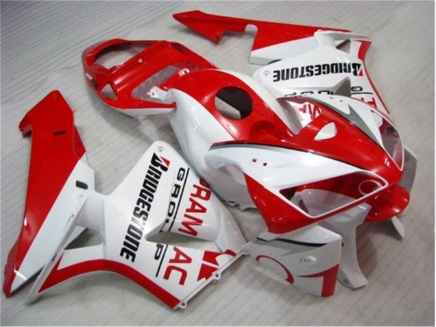 Vermelho Branco Kit Carenagem CBR 600RR 07-08 Vermelho Branco Kit Carenagem CBR 600RR 07-08