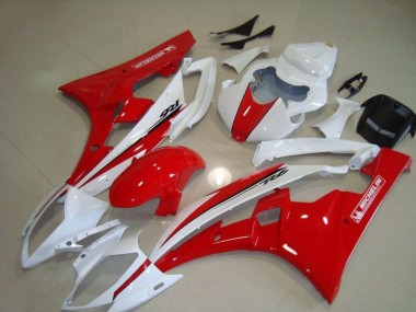 Vermelho Branco Kit Carenagem R6 06-07