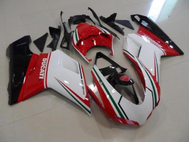 Vermelho Branco Kits Completo Carenagem Ducati 848 1098 1198 07-14