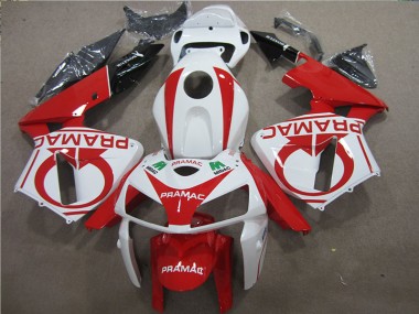 Vermelho Branco PRAMAC Carenagem CBR 600RR 05-06