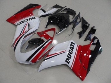 Vermelho Branco Preto Carenagem Ducati 848 1098 1198 07-14