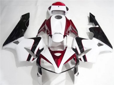 Vermelho Branco Preto Kits Completo Carenagem CBR 600RR 05-06