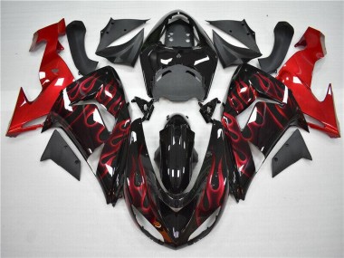 Vermelho Chama Carenagem ZX10R 06-07