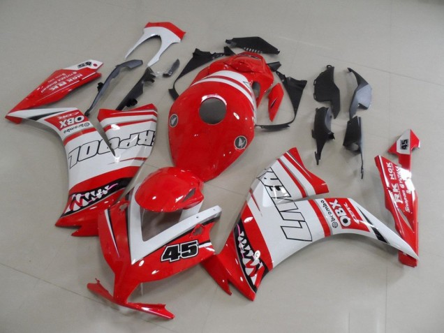 Vermelho Liverpool 45 Carenagem CBR 1000RR 12-16 Vermelho Liverpool 45 Carenagem CBR 1000RR 12-16
