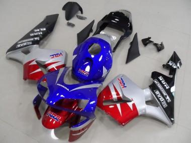 Vermelho Prata Azul Carenagem CBR 600RR 03-04