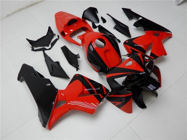 Vermelho Preto Abs Plástico CBR 600RR 05-06 Vermelho Preto Abs Plástico CBR 600RR 05-06
