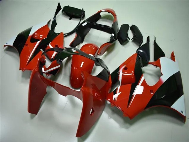Vermelho Preto Branco Carenagem ZX6R 00-02 Vermelho Preto Branco Carenagem ZX6R 00-02