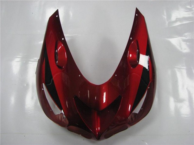 Vermelho Preto Carenagem ZX14R ZZR 1400 06-11 Vermelho Preto Carenagem ZX14R ZZR 1400 06-11