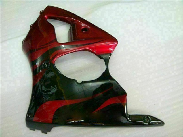Vermelho Preto Carenagem ZX6R 00-02 Vermelho Preto Carenagem ZX6R 00-02