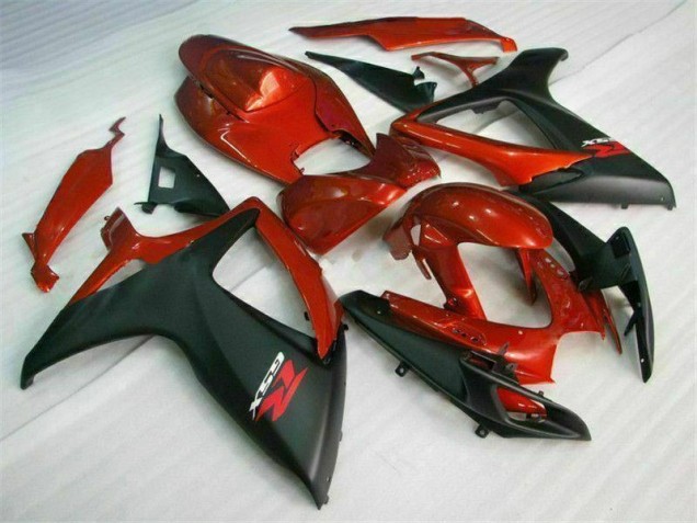Vermelho Preto Injeção Kit Carenagem GSXR 600 / 750 K6 06-07 Vermelho Preto Injeção Kit Carenagem GSXR 600 / 750 K6 06-07