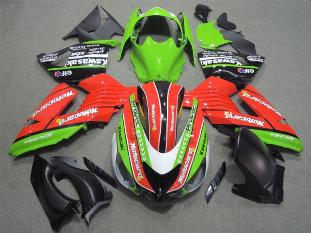 Vermelho Verdecard Carenagem ZX14R ZZR 1400 06-11